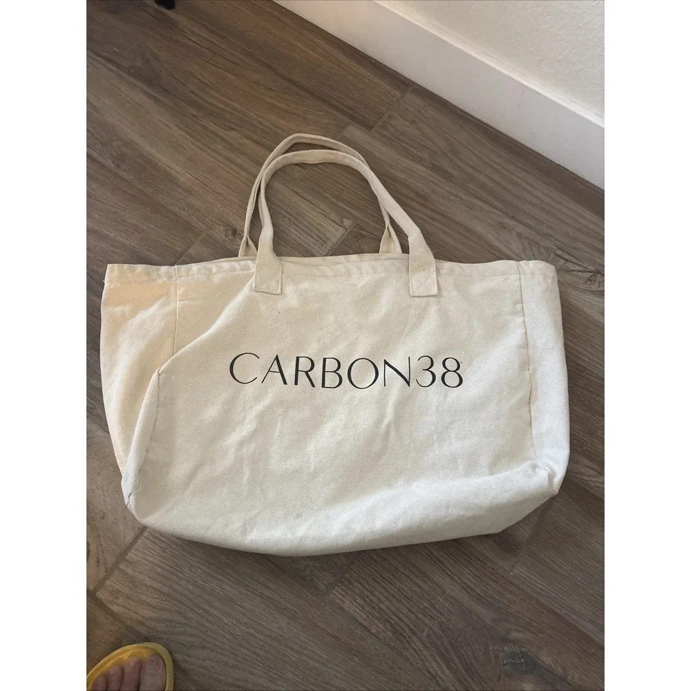 Carbon38 Plaid-Lined Tote - Natural Rare‎
